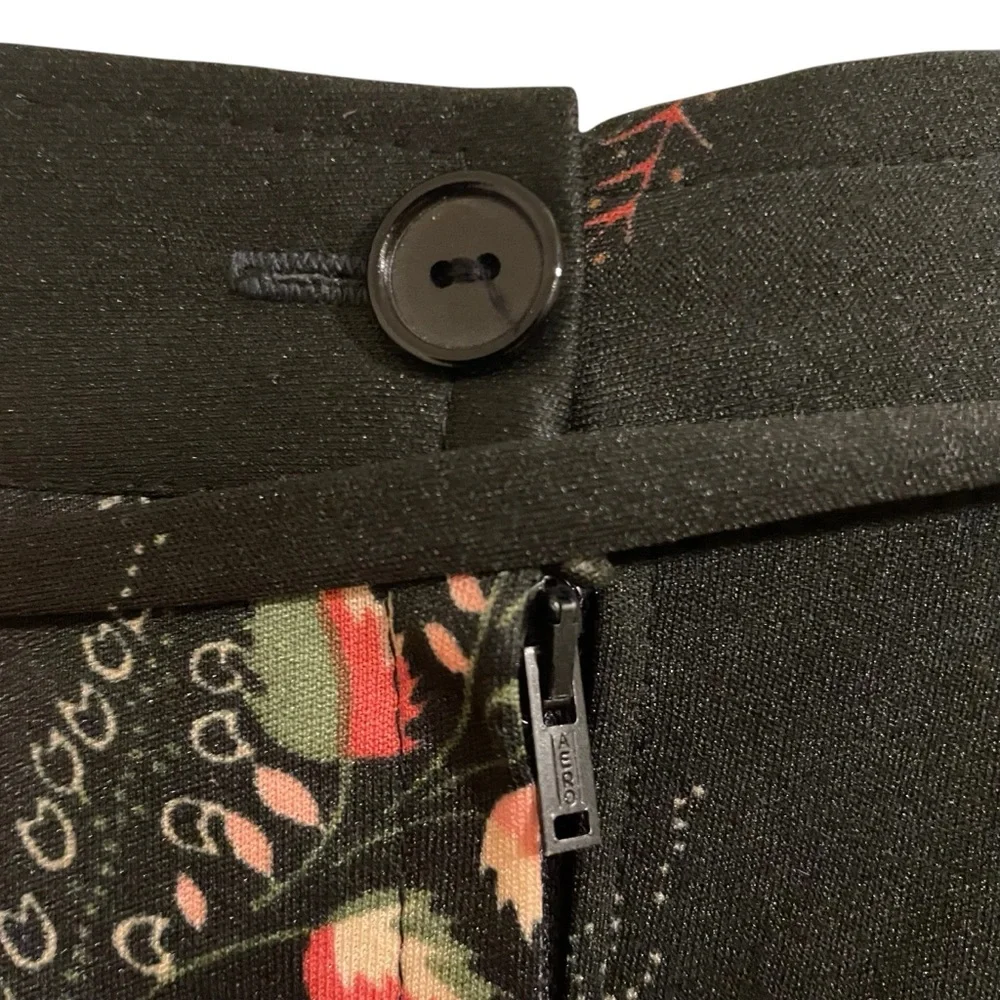 VINTAGE 70s Floral Black Ruffle Tier Maxi Skirt Prairie Hippie Boho Whimsigoth